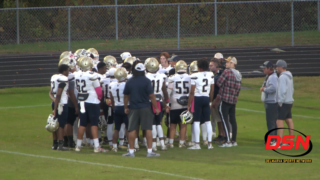 Easton football defeats Cambridge-South Dorchester 27-21 in overtime.